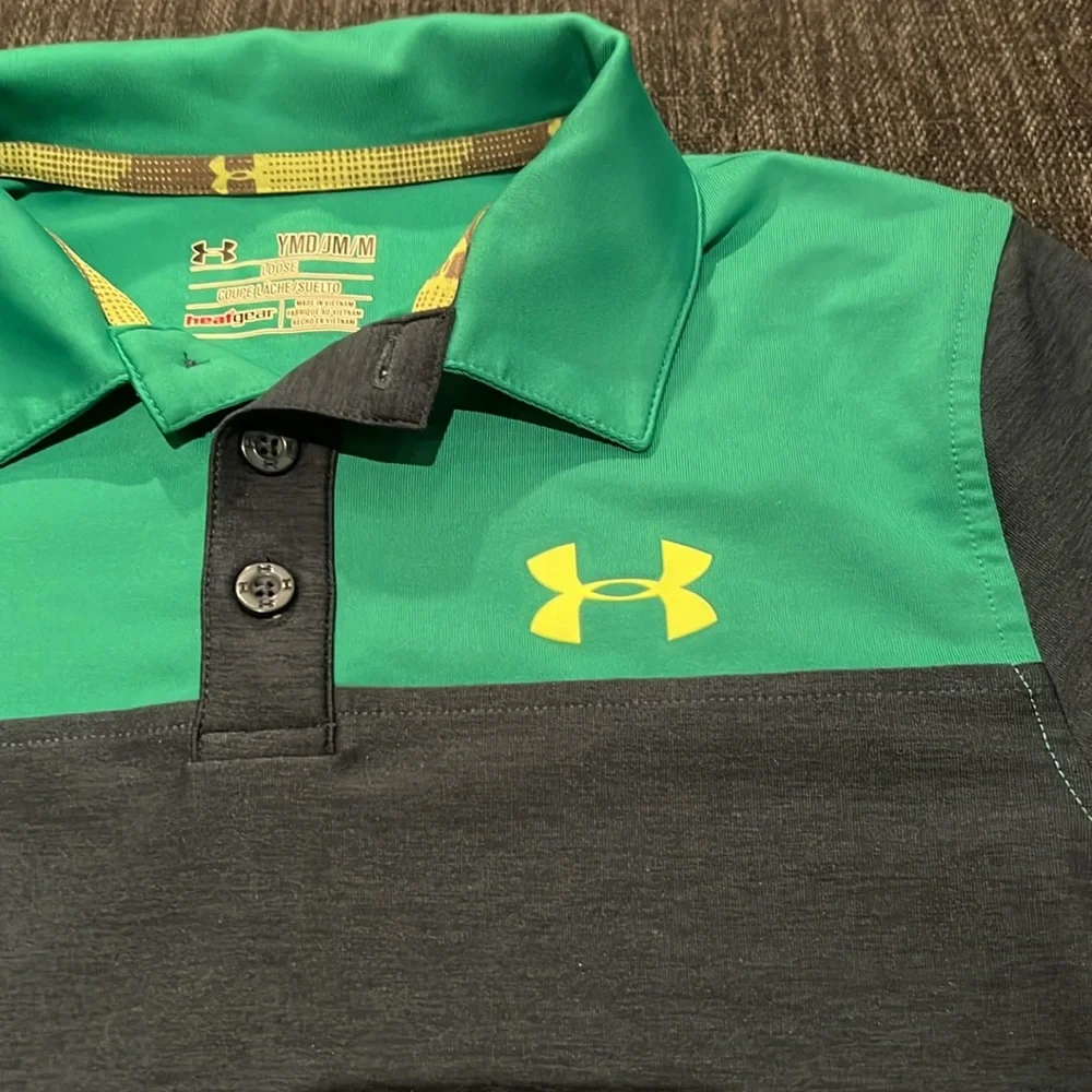 Under Armour Youth Heat Gear Golf Shirt - M
